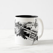 Musik Zweifarbige Tasse (VorderseiteRechts)