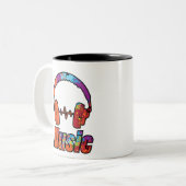 Musik Zweifarbige Tasse (Vorderseite Links)