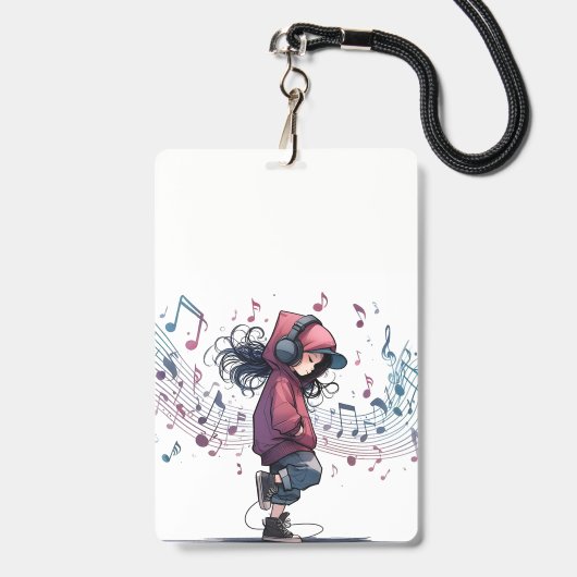 Musikabzeichen Ausweis (Vorderseite mit Lanyard)