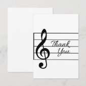 Musikalisch Danke Karte 3 (Vorne/Hinten)