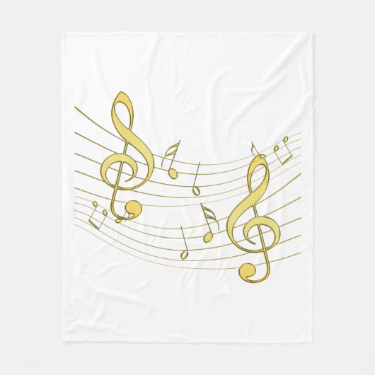 musikalisch fleecedecke (Vorderseite)