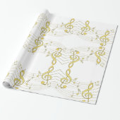 musikalisch geschenkpapier (Ungerollt)