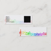 Musikalisch Mini Visitenkarte (Vorne/Hinten)