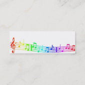 Musikalisch Mini Visitenkarte (Rückseite)