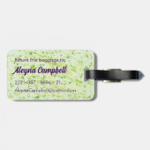 Musikalisch Name, QR-Code, Limone Creme hinzufügen Gepäckanhänger (Rückseite horizontal)