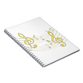 musikalisch notizblock (Rechte Seite)