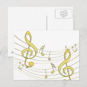 musikalisch postkarte (Vorne/Hinten)