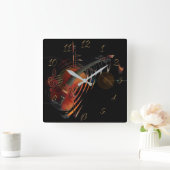 musikalisch quadratische wanduhr (Zuhause)
