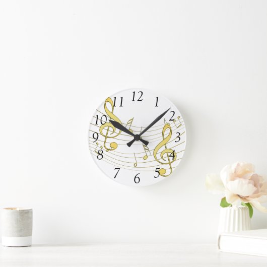 musikalisch runde wanduhr (Zuhause)