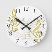 musikalisch runde wanduhr (Vorderseite)