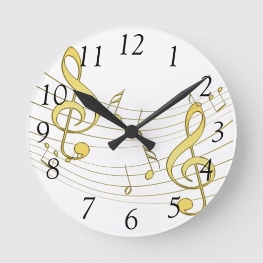 musikalisch runde wanduhr (Vorderseite)