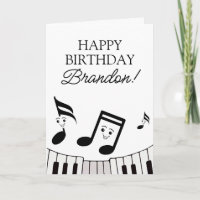 Musikalisch spielend Schwarz & Weiß Noten Piano Ge