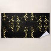 musikalisch strandtuch (Vorderseite)