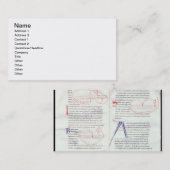 Musikalische Abstände f.47-48 Frau 237 von Visitenkarte (Vorne/Hinten)