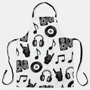 Musikalische Accessoires: monochromes Vintage-Must Schürze