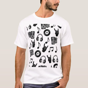 Musikalische Accessoires: monochromes Vintage-Must T-Shirt