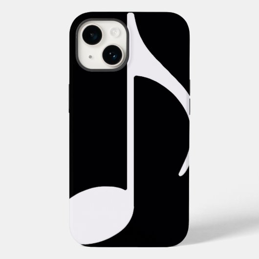 musikalische Anmerkung/Schwarzes Case-Mate iPhone Hülle (Rückseite)