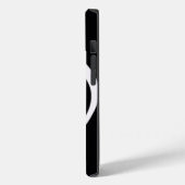musikalische Anmerkung/Schwarzes Case-Mate iPhone Hülle (Rückseite / Links)