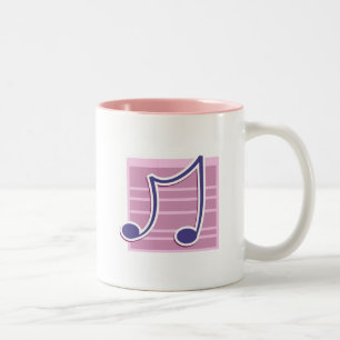 Musikalische Anmerkung Zweifarbige Tasse