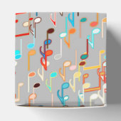 Musikalische Anmerkungen drucken - mittelgrau, meh Geschenkschachtel (Oben)