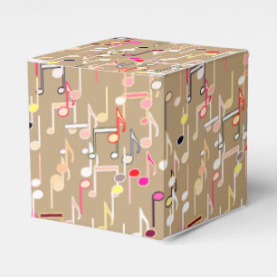 Musikalische Anmerkungen drucken - Taupe Tan, Geschenkschachtel