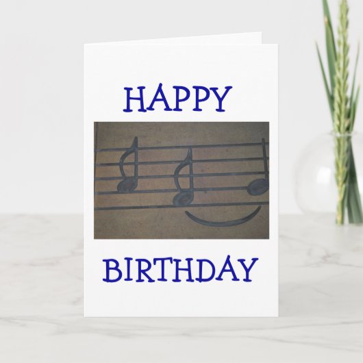 musikalische Anmerkungen Karte (Vorderseite)