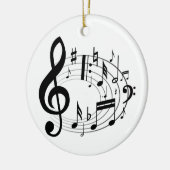 Musikalische Anmerkungen Keramik Ornament (Links)