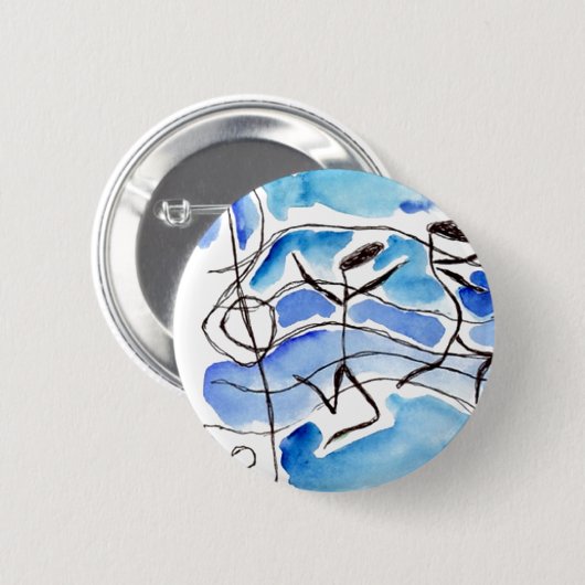 Musikalische Anmerkungen kommen zur Leben-Musik Button (Vorne & Hinten)