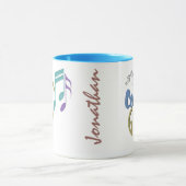 Musikalische Anmerkungen lineare Tasse (Zentrum)