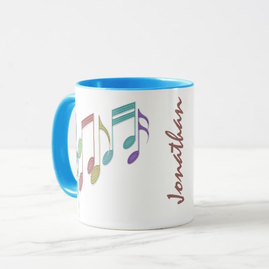 Musikalische Anmerkungen lineare Tasse (Vorderseite Links)