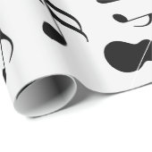 Musikalische Anmerkungen - Notenen-Entwurf Geschenkpapier (Rolleneckpunkt)