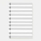 Musikalische Anmerkungen Post-it Klebezettel (Vorderseite)