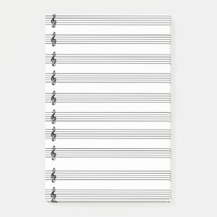 Musikalische Anmerkungen Post-it Klebezettel