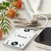Musikalische Anmerkungen u. Platten - Schlüsselanhänger (Vorderseite rechts)
