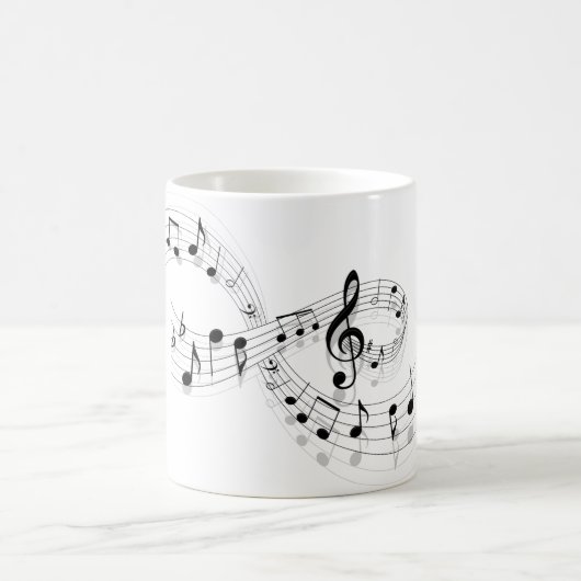 Musikalische Anmerkungen über eine Personal-Linie Kaffeetasse (Mittel)