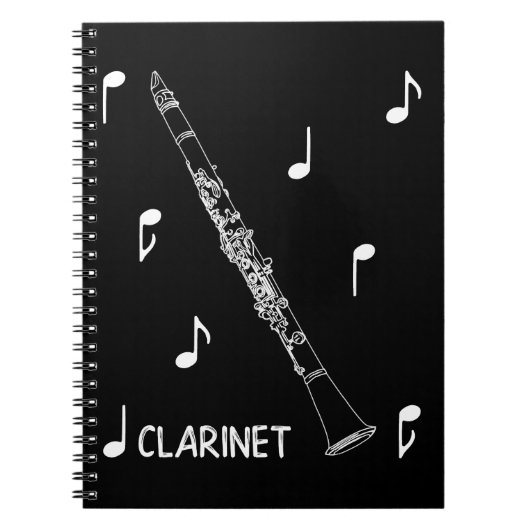 Musikalische AnmerkungenClarinet Notizblock (Vorderseite)