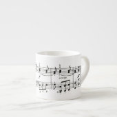 Musikalische Anmerkungenespresso-Tasse Espressotasse (Vorderseite Rechts)
