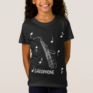 Musikalische Anmerkungensaxophone-T - Shirt