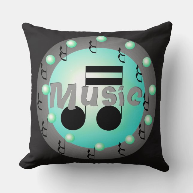 Musikalische Anmerkungs-Bands DJs Kissen (Vorderseite)