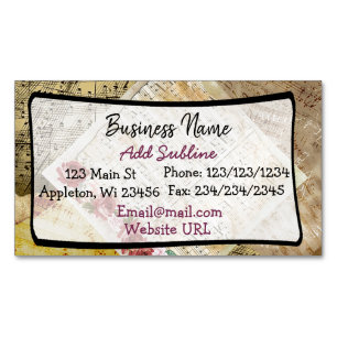 Musikalische Anmerkungs-Geschäfts-Magnetkarte Magnetische Visitenkarte