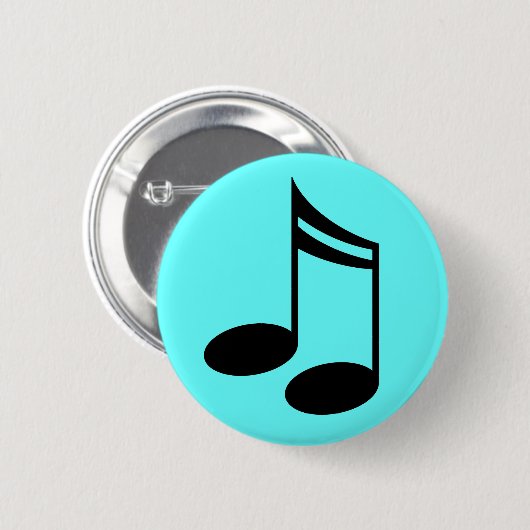 Musikalische Anmerkungs-Musik-Geschenk Button (Vorne & Hinten)