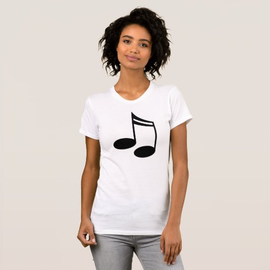 Musikalische Anmerkungs-Musik-Geschenk T-Shirt (Vorne ganz)