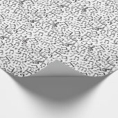 Musikalische Anmerkungs-Muster Geschenkpapier (Ecke)