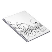 Musikalische Anmerkungs-Muster Notizblock (Rechte Seite)