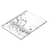 Musikalische Anmerkungs-Muster Notizblock (Linke Seite)