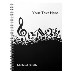 Musikalische Anmerkungs-Notizbuch mit Notizblock