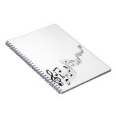 Musikalische Anmerkungs-Notizbuch Notizblock (Rechte Seite)