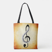 Musikalische Anmerkungs-Taschen-Tasche Tasche (Rückseite)