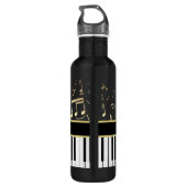 Musikalische Anmerkungs-und Edelstahlflasche (Rückseite)