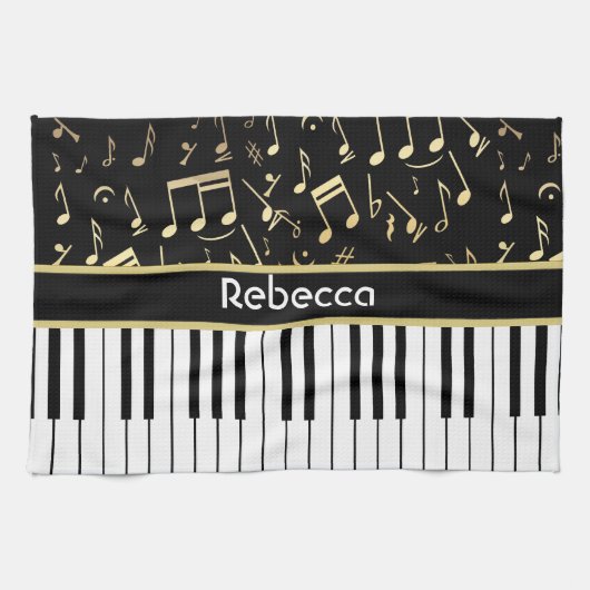 Musikalische Anmerkungs-und Küchentuch (Horizontal)